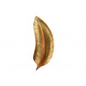 Sienas dekors Leaf, zelta krāsa, 20x8.5x3cm