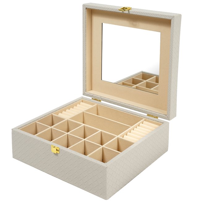 Jewelry box Calvello, grey, 28x26x10.5cm