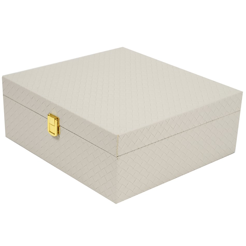 Jewelry box Calvello, grey, 28x26x10.5cm