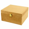 Jewelry box Calvello, golden color, 23.5x21x12cm