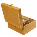 Jewelry box Calvello, golden color, 23.5x21x12cm