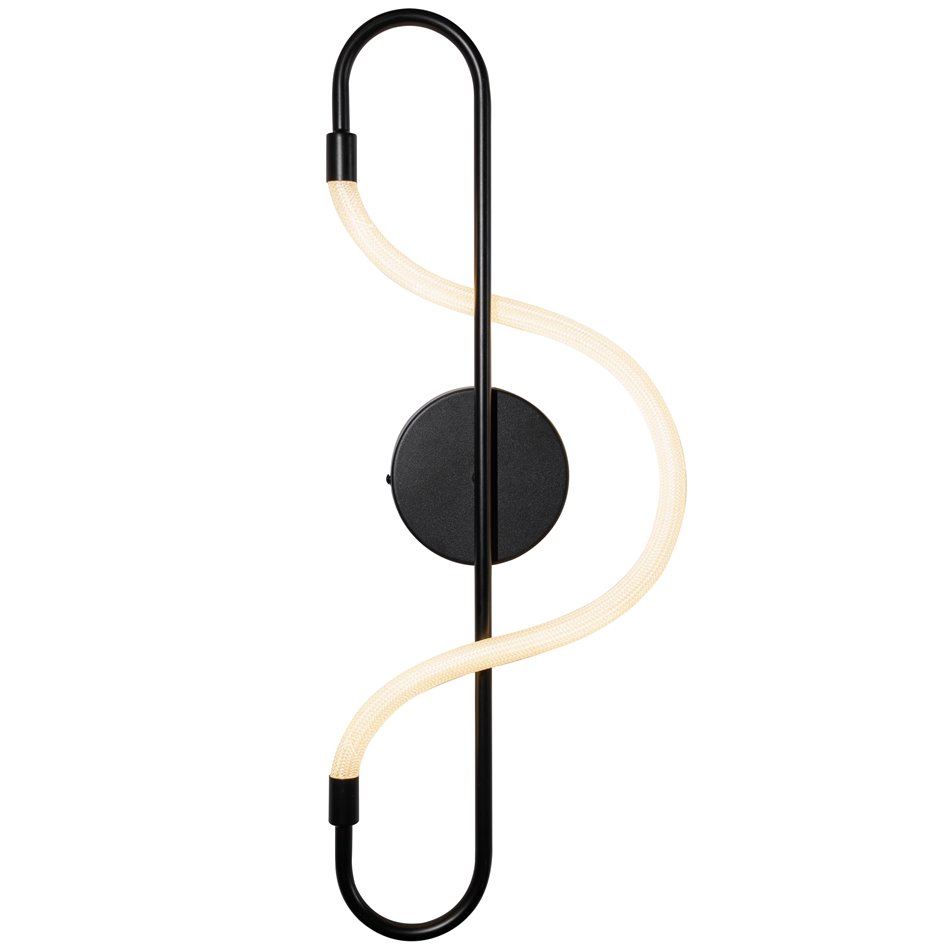 Wall lamp Modena BK, black, H59x23x9cm, LED 10W, 3000K, 550lm