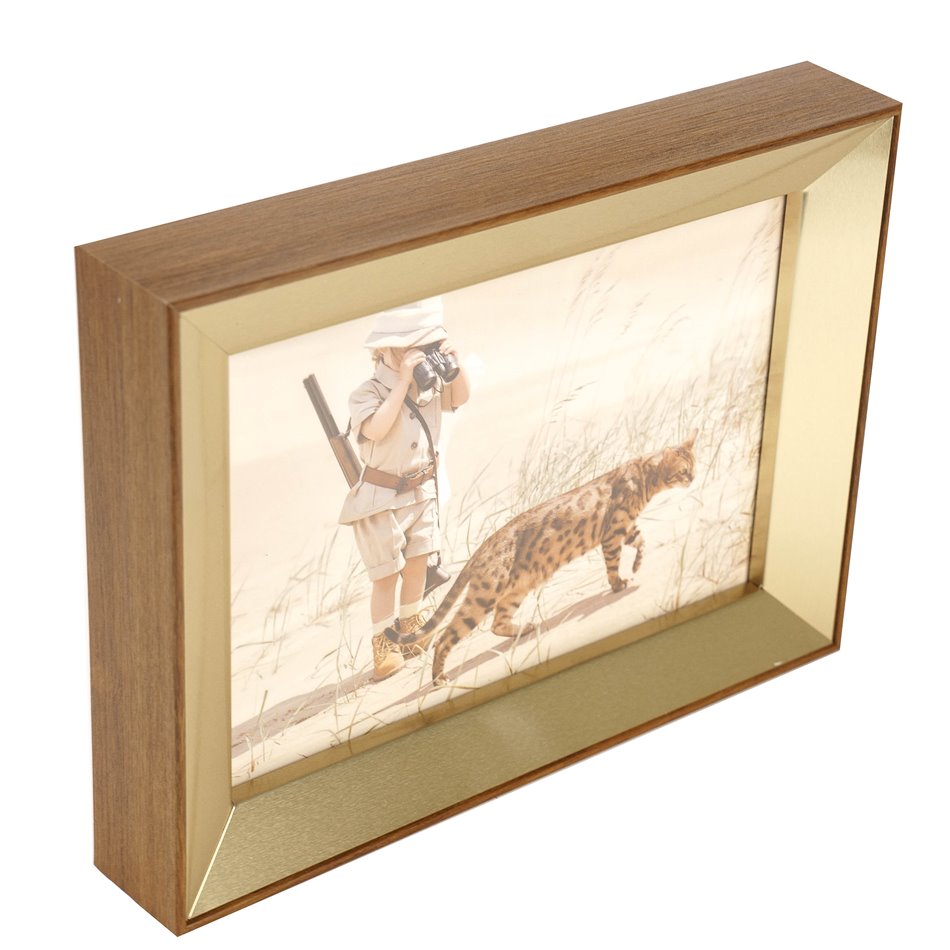 Photo frame Marko, gold color, 18x13cm