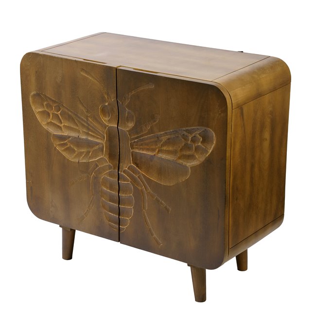 Sideboard Drone Compact, mango wood, brown,  81x38x75cm