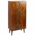 Cabinet Wakefield Tall, mango wood, brown, 70x38x140cm