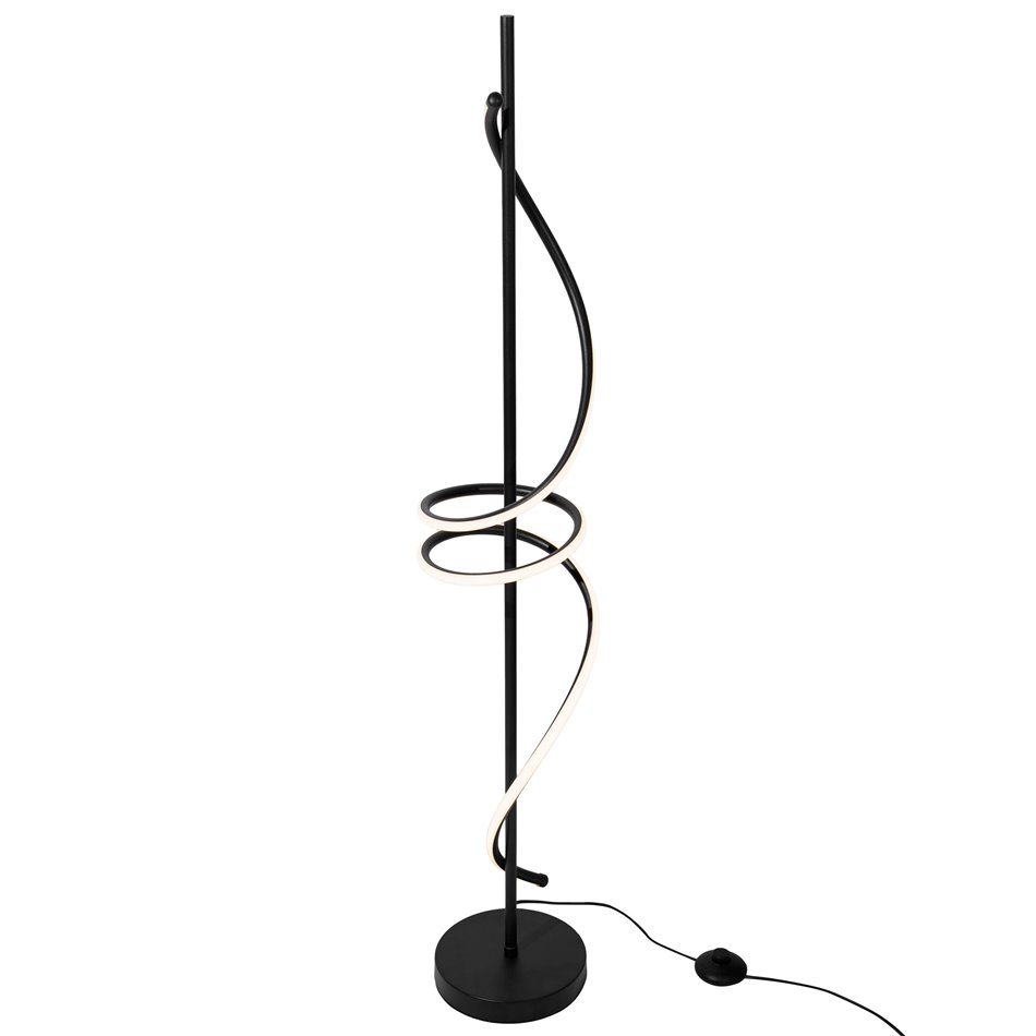 Floor lamp Moden1A, black,  H123cm, D20cm, LED 24W, 3000K