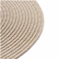 Placemat braid round taupe, D38cm 