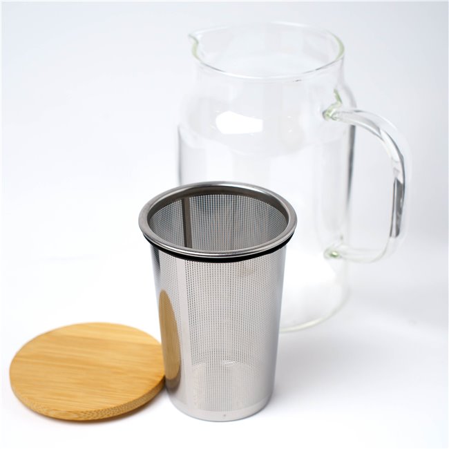 Glass teapot MIA, 900ml, H15.5x14.3x10cm