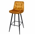 Bar chair Timolin 14, gold color, H95x62.5x47.5cm, seat height 77.5cm