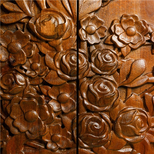 Шкаф Wakefield Tall, манговое дерево/MDF, коричневый, H140x70x38cm