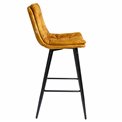 Bar chair Timolin 14, gold color, H95x62.5x47.5cm, seat height 77.5cm