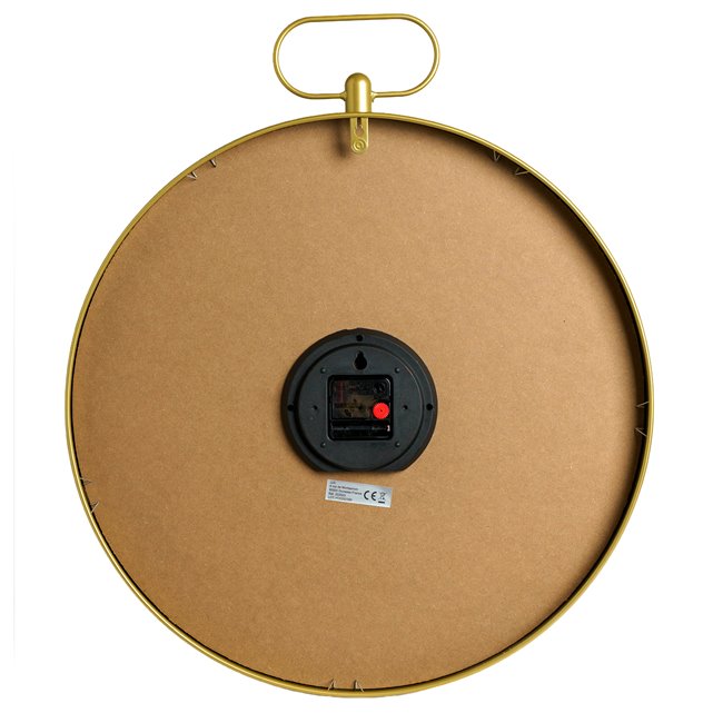 Wall clock Irina, gold color, H63x53x5.5cm