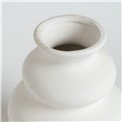 Vase Olm, white, H20cm, D16cm