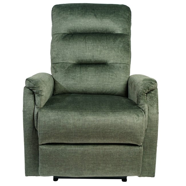 Electric recliner Oktavio, green, H90-105x78x93-156cm, seat height 59cm