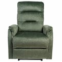 Electric recliner Oktavio, green, H90-105x78x93-156cm, seat height 59cm