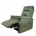 Electric recliner Oktavio, green, H90-105x78x93-156cm, seat height 59cm