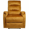 Electric recliner Oktavio, amber color, H90-105x78x93-156cm, seat height 59cm
