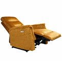 Electric recliner Oktavio, amber color, H90-105x78x93-156cm, seat height 59cm