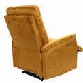 Electric recliner Oktavio, amber color, H90-105x78x93-156cm, seat height 59cm
