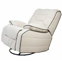 Electric recliner/rocking chair Hohenberg, beige, swivel 210, H84-106x96x105-170cm