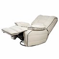 Electric recliner/rocking chair Hohenberg, beige, swivel 210, H84-106x96x105-170cm