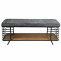 Bench Mariotto linen MD, H47x120x40cm