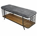 Bench Mariotto linen MD, H47x120x40cm
