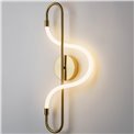 Wall lamp Modena BS, brass, H59x23x9cm, LED 10W, 3000K, 550lm