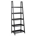 Bookcase Wally, MDF, black, H180x63x40cm