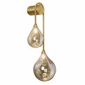 Wall lamp Rosera Cognac 2, brass, H66x27x23cm, G9x2 35W(MAX)
