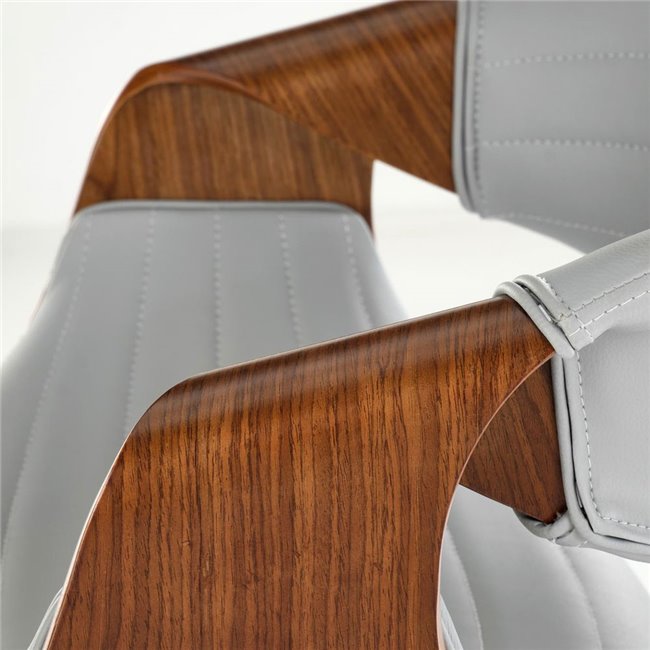 Bar stool Heija, H123, grey, H91x55x51, seat height 63cm