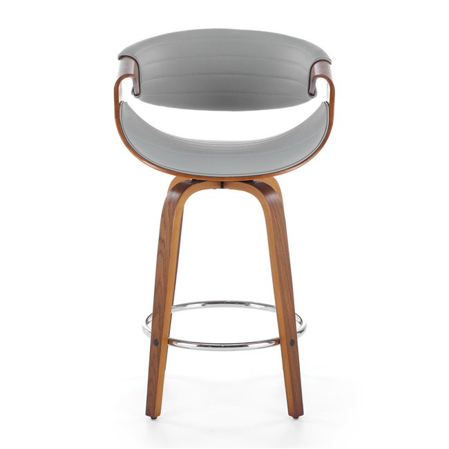 Bar stool Heija, H123, grey, H91x55x51, seat height 63cm