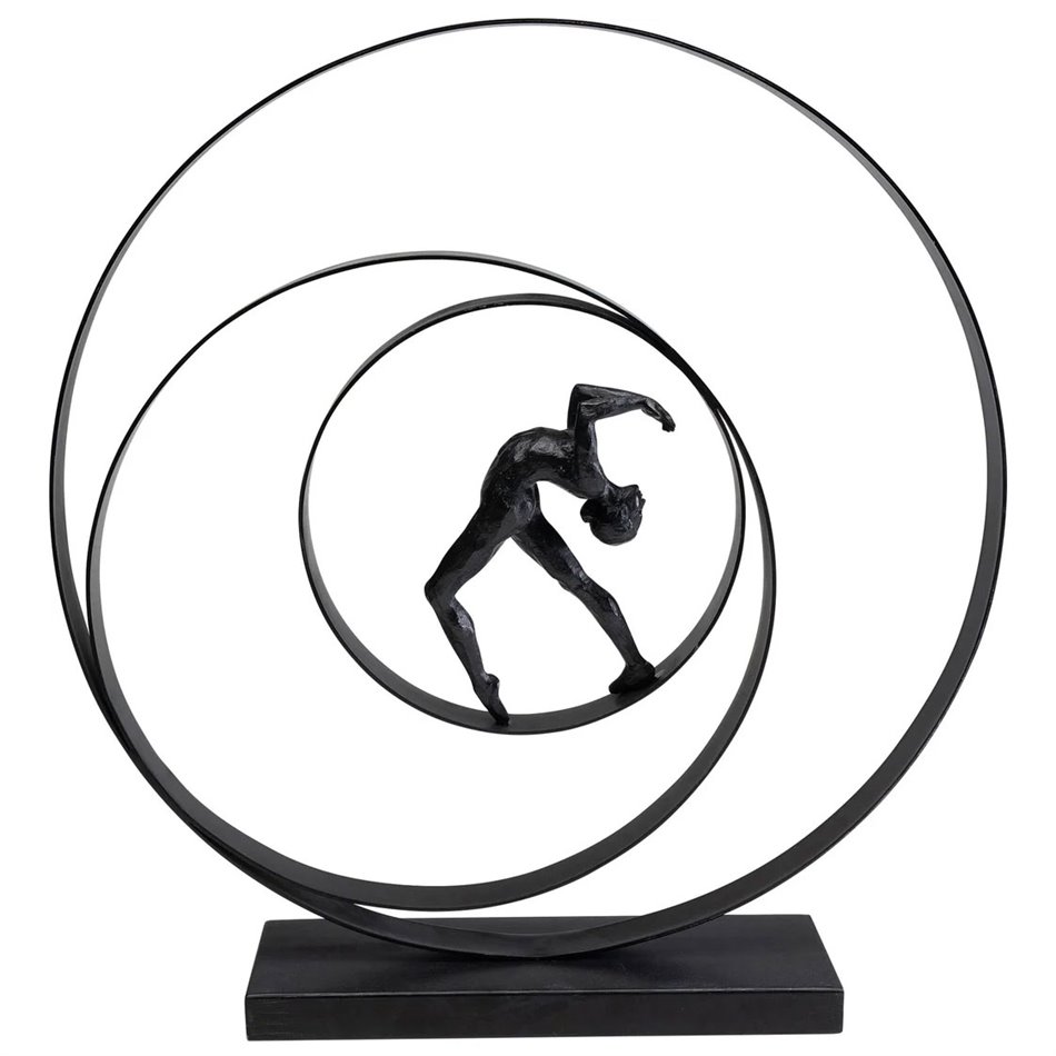 Декоративная фигурка Artist Circle, черный, H50x47x10cm