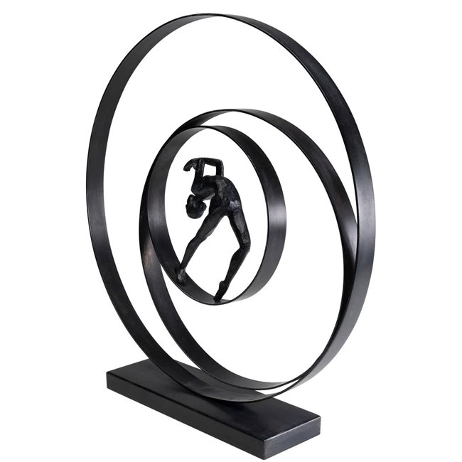 Декоративная фигурка Artist Circle, черный, H50x47x10cm