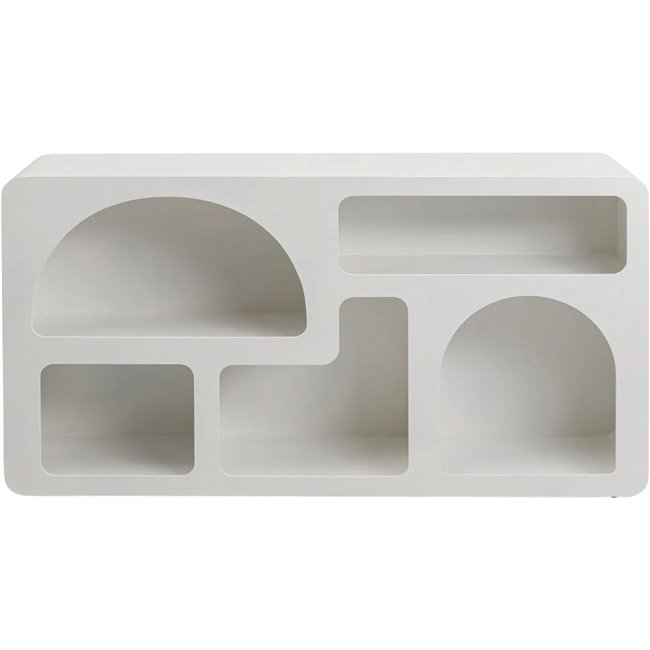 Shelf Paco, white, H75x140x32cm