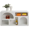 Shelf Paco, white, H75x140x32cm