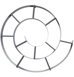 Shelf Snail, grey, H74x82x13cm