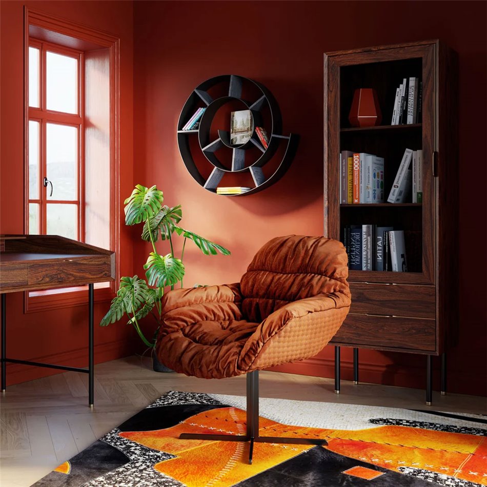 Shelf Snail, grey, H74x82x13cm