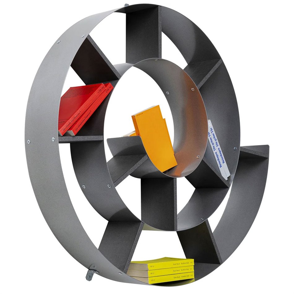 Shelf Snail, grey, H74x82x13cm