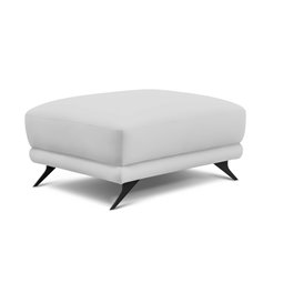 Пуф Elmego, Softis 17, эко кожа, белый, H42x68x82см