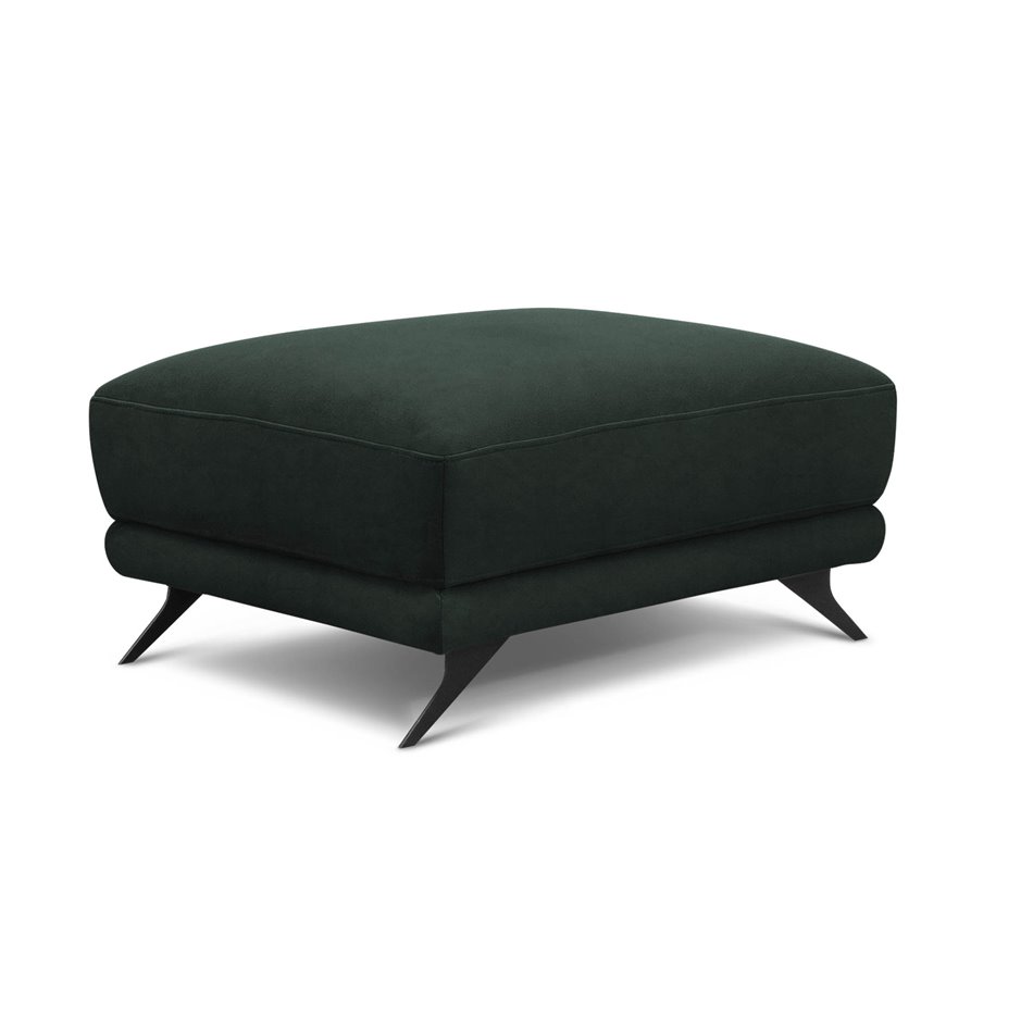 Pouf Elmego Loco 35, velvet, dark green, H42x68x82cm