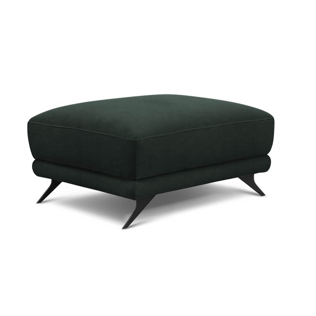Pouf Elmego Loco 35, velvet, dark green, H42x68x82cm