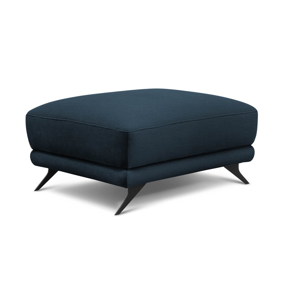 Pouf Elmego Nube 40, velvet, dark blue, H42x68x82cm