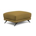 Pouf Elmego Nube 45, velvet, yellow, H42x68x82cm