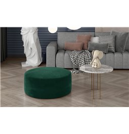 Пуф Elbero, Monolith 37, бархат, темно-зеленый, H42x70x70см