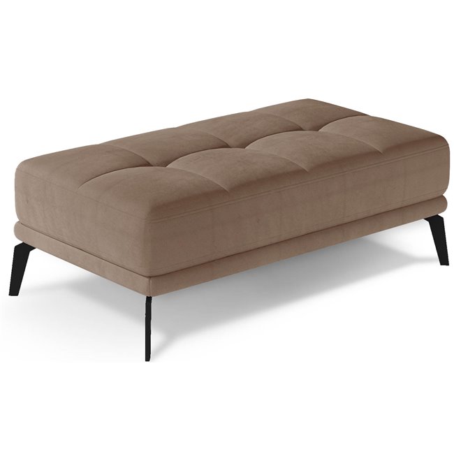 Bench Eltorrenso Monolith 09, velvet, brown, H45x73x145cm