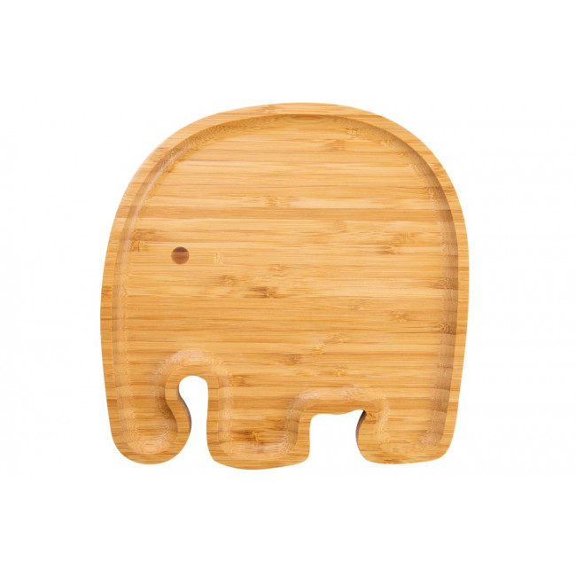 Bambusa šķīvis/paplāte Elephant, 21x21x1.5cm