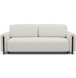 Диван-кровать Elcadova Black, раздвижной, Jaffray 01, белый, H97x97x244см