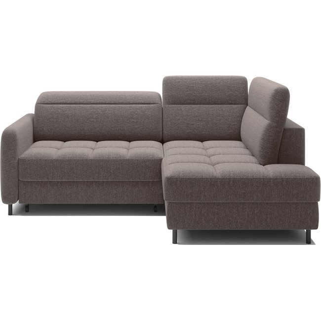 Corner sofa Elbare R, sleeping function, Aspen 20, brown, H100x160x208cm