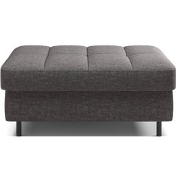 Bench with storage box Elgomsi Manhattan 06, velvet, dark grey, H45x72x104cm